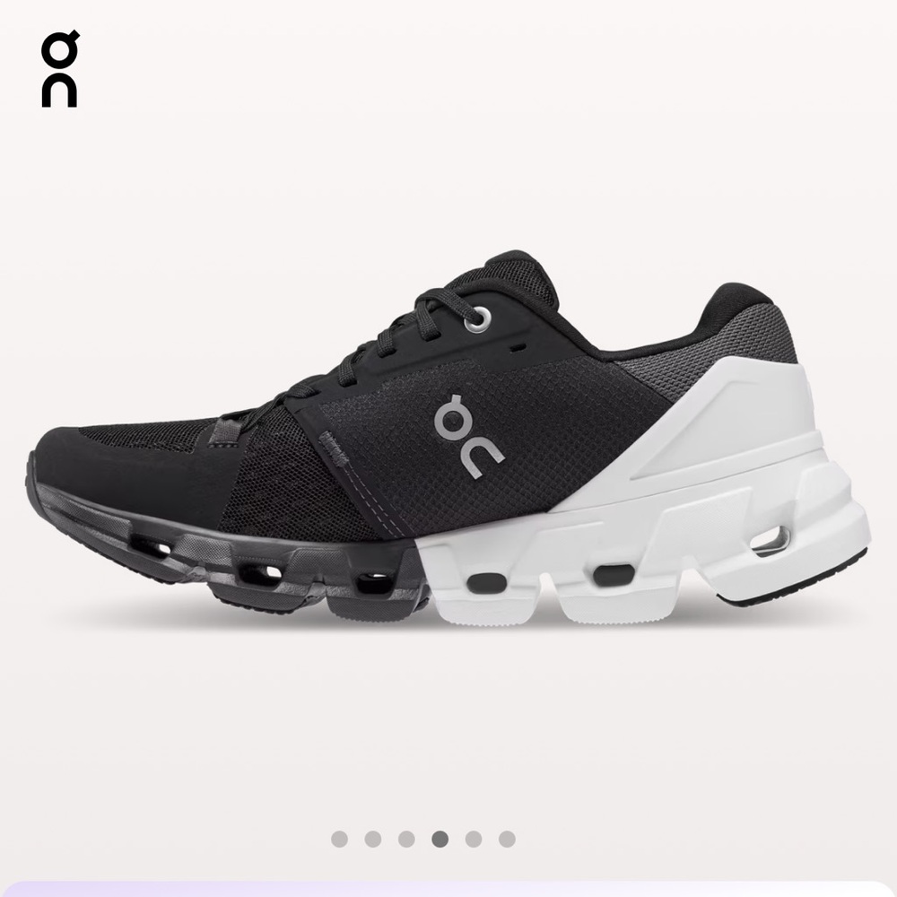 On Running Dual-Tone Sneakers in Black and White